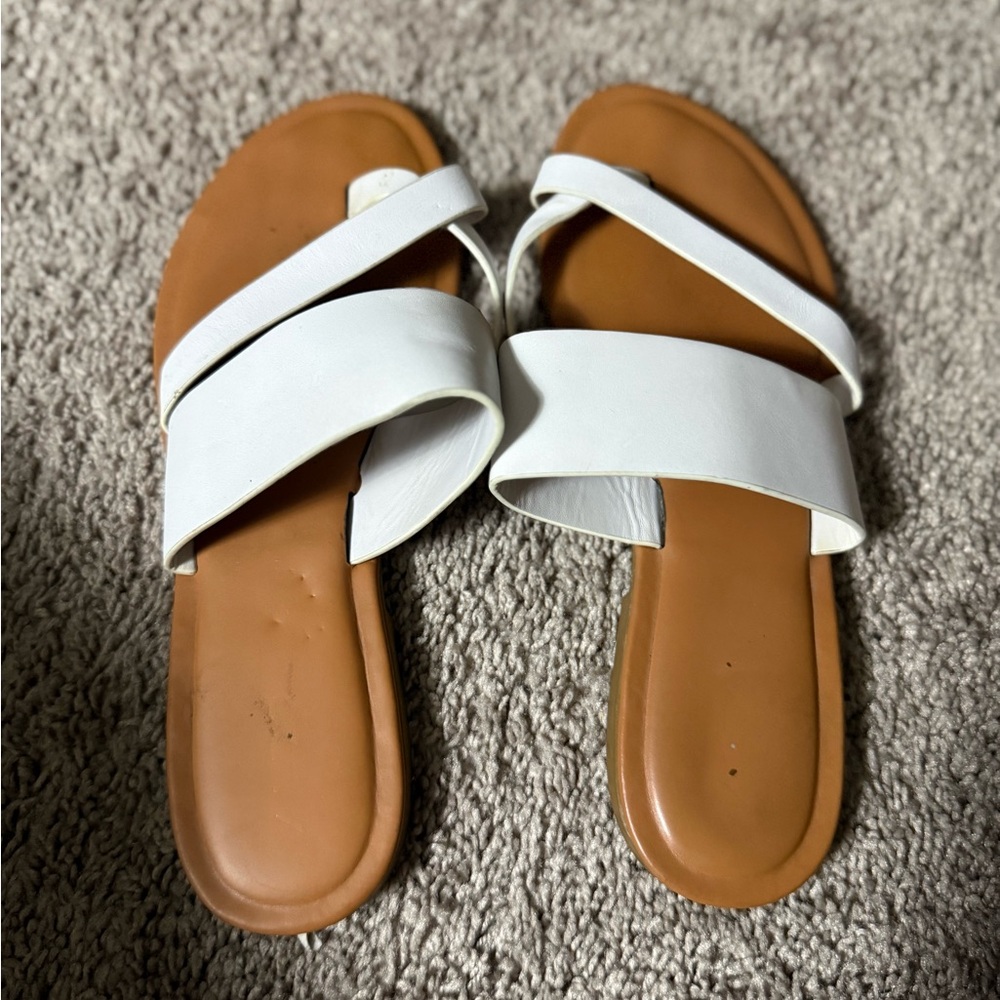 ALDO Women's White Slide Sandals | Size 8